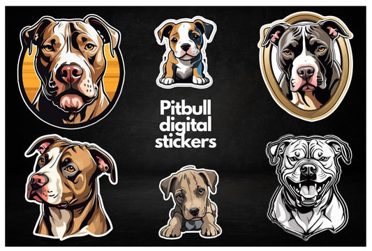 Pitbull Digital Stickers