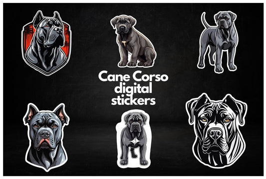 Cane Corso Digital Stickers