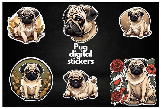 Pug Digital Stickers