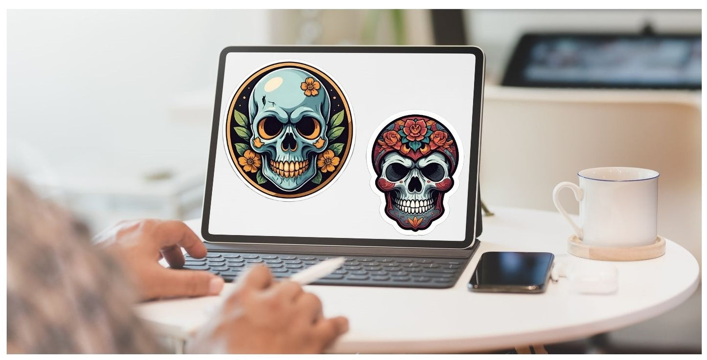 Skulls Digital Stickers