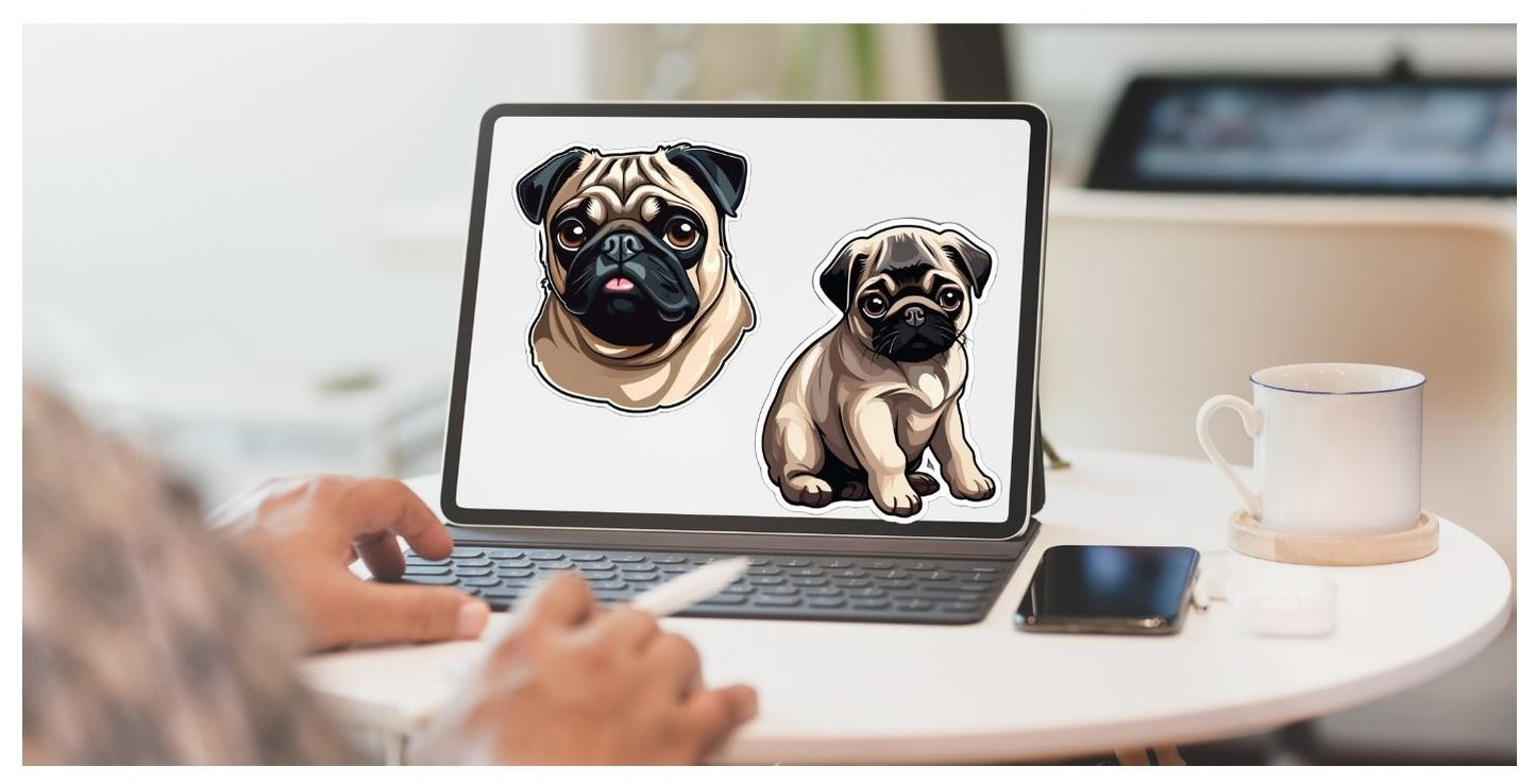 Pug Digital Stickers