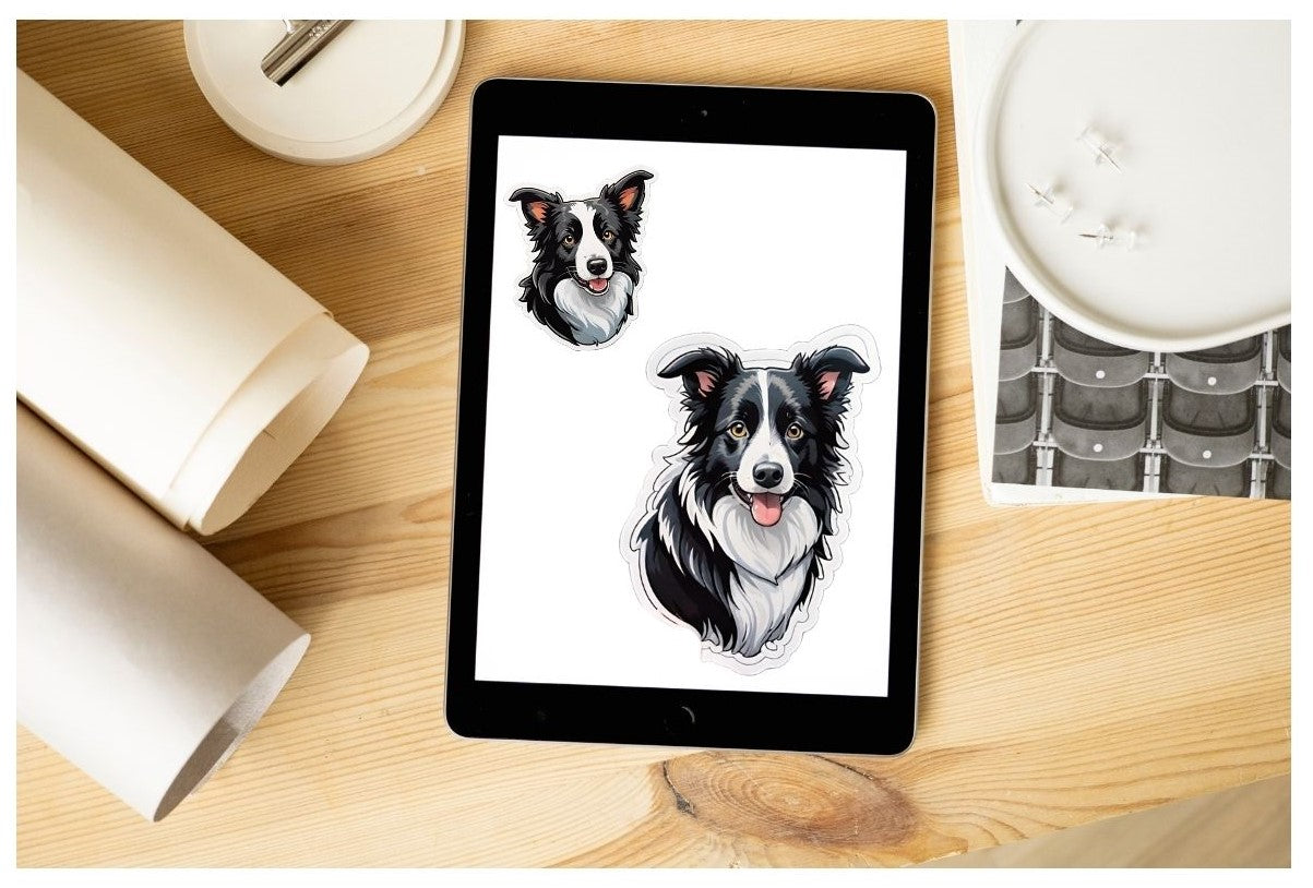 Border Collie Digital Stickers