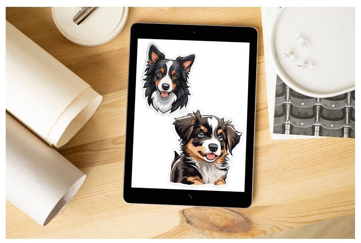 Australian Shepherd Digital Stickers